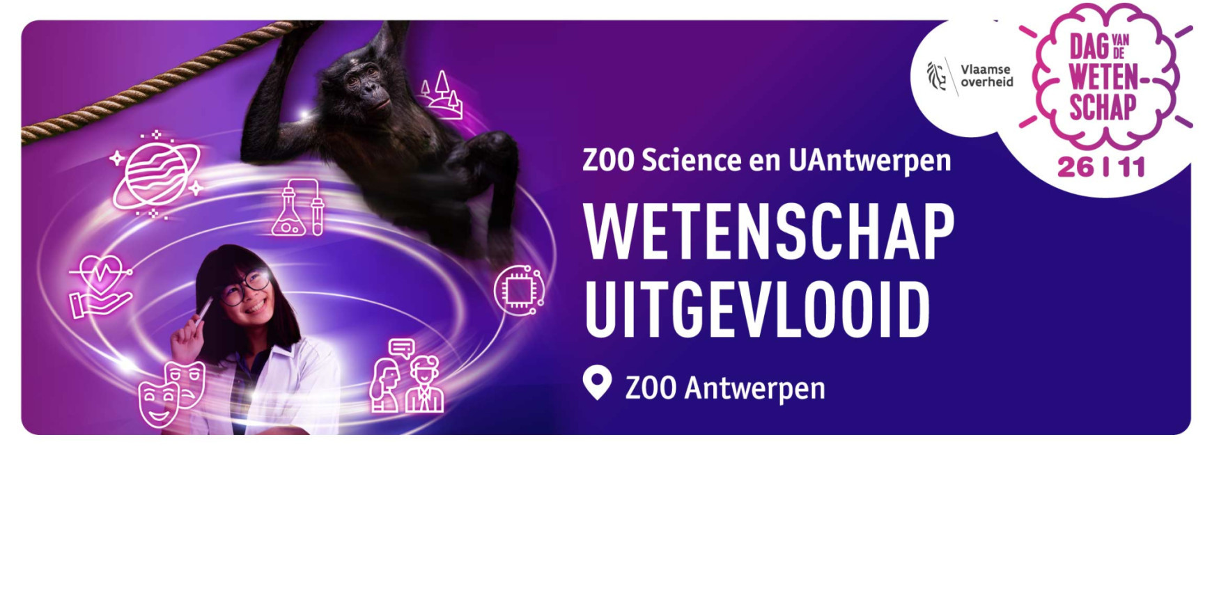 Wetenschap uitgevlooid door UAntwerpen en ZOO Science 